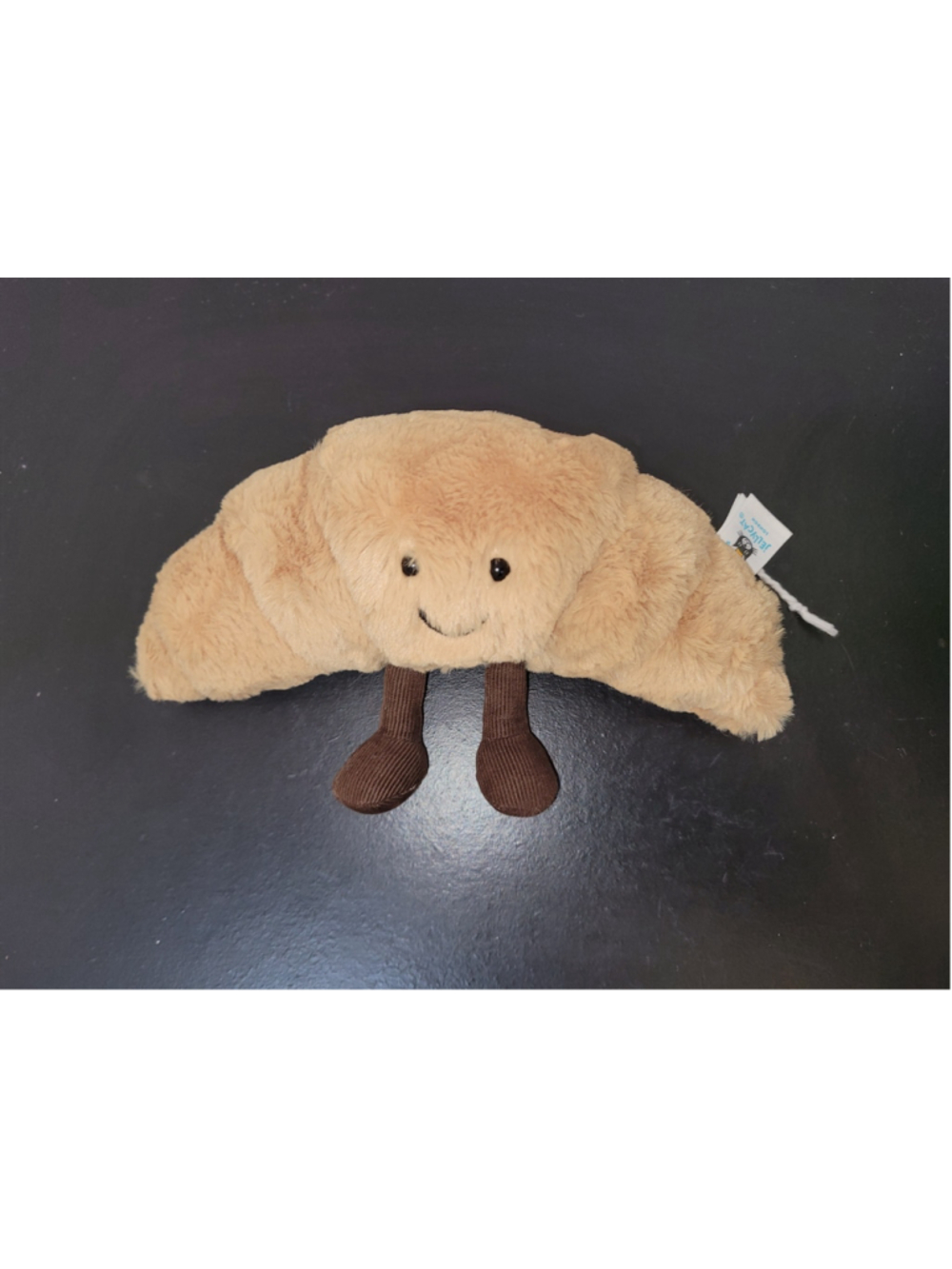 Jellycat Amuseable Croissant Plush 9" Smiling Stuffed Food Toy Soft Tan